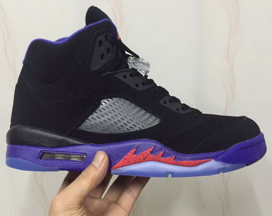 Mens & Womens (unisex) Air Jordan Retro 5 Black Purple Closeout